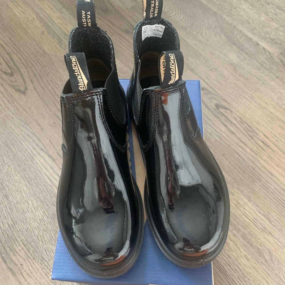 Blundstone Kid's 2255 Patent Leather Boots - Size AUS 3/US 4 - Black -‎ NWB - Picture 6 of 16